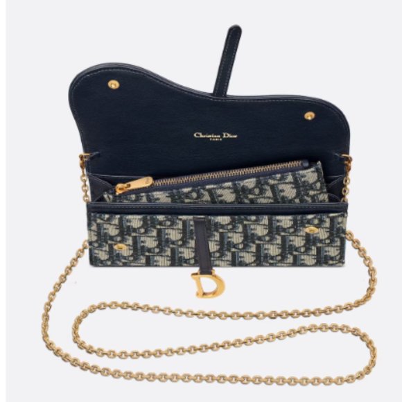 AUTHENTIC !!! LONG SADDLE WALLET WITH CHAIN - Picture 3 of 6